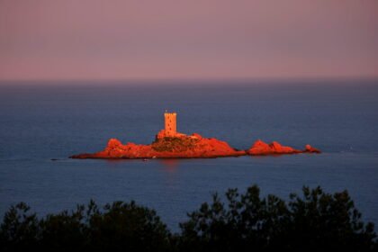 Paysages – Île d'Or au coucher du soleil, Estérel